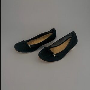 Kelly & Katie Women’s Black Ballet Flats Size 8M Textured Round Toe Comfort